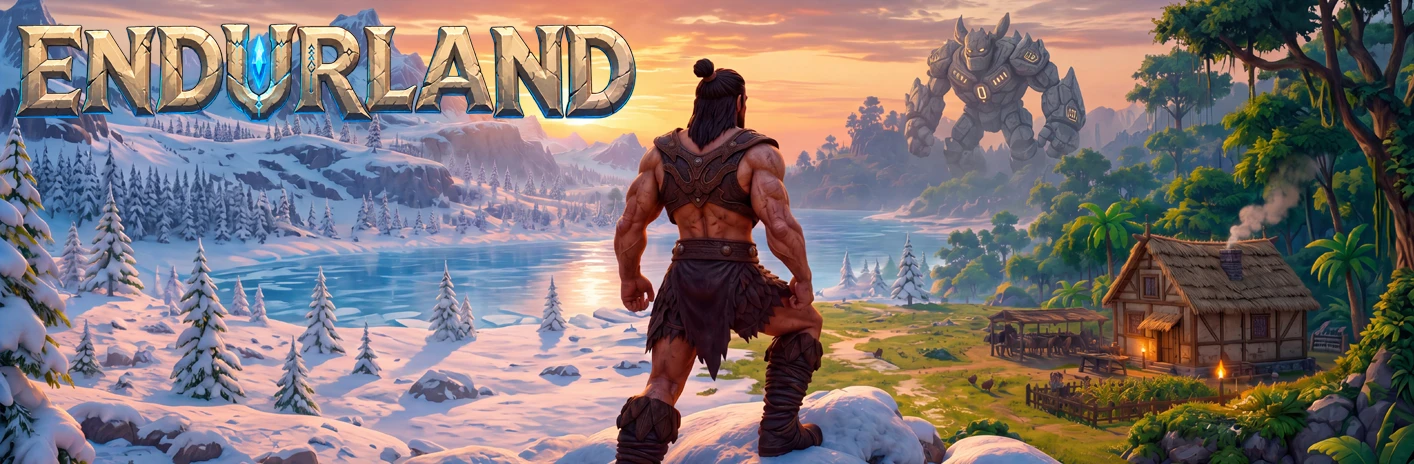 Endurland Steam store header key art